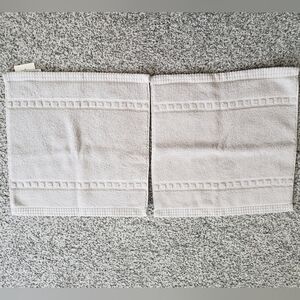 NWT 2 Washcloths Pale Blue Gray By Hotel Vendome Spa Collection